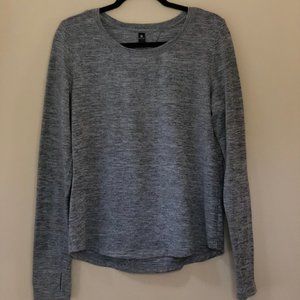 Grey athleisure longsleeved top